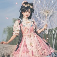 ❤Candy Sleeve Ribbon Cheongsam Tops + Flower Ribbon Chiffon Tiered Princess Dress❤ 

Setup unit (cm)
 tops
 S. 
Length 49 Bust 88 Shoulder Width 35 Sleeve Length 28.5
 M.
 Length 51 Bust 92 Shoulder Width 36 Sleeve Length 29
 L.
 Length 53 Bust 96 Shoulder width 37 Sleeve length 29.5

 one piece
 S.
 Length 96 Bust 84-94 Waist 75-85
 M.
 Length 98 Bust 88-98 Waist 79-89
 L.
 Length 100 Bust 92-102 Waist 83-93 Whimsical Pink Floral Print Dress, Cute Pink Chiffon Dress, Pink Floral Print Dress For Tea Party, Pink Short Sleeve Chiffon Dress With Floral Print, Pink Floral Print Chiffon Dress With Short Sleeves, Pink Chiffon Dress With Floral Print And Short Sleeves, Vintage Pink Chiffon Dress, Pink Feminine Dress For Tea Party, Feminine Pink Dress For Tea Party