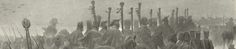 a black and white photo of people standing in the rain with umbrellas over their heads