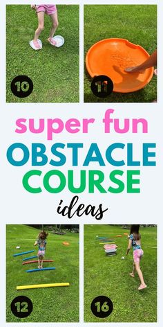 the instructions for how to use an obstacle course