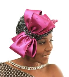 Shellie McDowell Hats | Barbara Jordan A bit of sweetness with a 20s feel. #judithm Ankara Head Wrap Styles, Auto Gele Styles, Ankara Fascinator, Styles For Braids, Fascinator Designs, Barbara Jordan