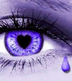 A purple eye... with a heart and a tear! Miss you Grandma Barb. Love and prayers for a cure Eye With Tear, Charlie Brown Jr, Purple Love, Purple Eyes, Purple Heart