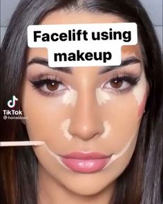 Makeup Facelift, Facelift Makeup, Application Ideas, Face Makeup Tutorial Video, Makeup Contouring, Face Contouring Makeup, Baking Makeup, Eyeshadow Tutorials, Contour Makeup Tutorial