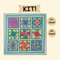 the kit includes four different quilts