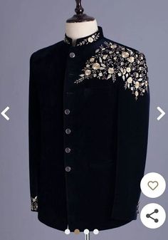 Buy Designer Handmade Black Jodhpuri Bandgala Suit for Men for Online in India - Etsy Black Jodhpuri, Unique Mens Wedding Suits, Wedding Party Reception, Indian Wedding Suits Men, Jodhpuri Suits For Men, Best Wedding Suits, Sherwani For Men Wedding, Wedding Kurta For Men, Prince Coat