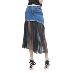 Take a step back in time with our iconic 90s-trend pleated. buttoned closure women's denim skirt from the 2023 Summer Collection!Why You'll Fall In LoveThis high-waisted denim skirt brings back the nostalgia of the 90s. with its medium-wash fabric and pleated detailing to turn heads wherever you go. Its buttoned closure ensures the perfect fit. while the vibrant. classic color will keep you looking as fashionable as ever.Unmissable Highlights: 90s Inspired: Get ready to channel your inner fashio Pleated Denim Skirt For Fall, Summer Pleated Medium Wash Denim Skirt, Summer Medium Wash Pleated Denim Skirt, Dark Wash Pleated Skirt For Spring, Pleated Denim Skirt For Spring, Spring Dark Wash Pleated Skirt, High Waist Pleated Denim Skirt, Trendy Pleated Dark Wash Denim Skirt, Trendy Dark Wash Pleated Denim Skirt