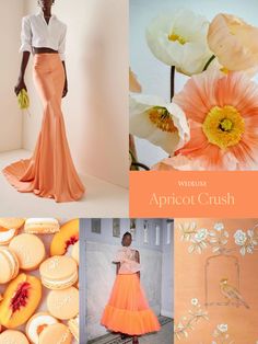 Pantone 2024 Apricot Crush, Apricot Crush Fashion, Apricot Crush Wedding, Apricot Crush Outfit, Apricot Crush Pantone 2024, Apricot Crush Pantone, Apricot Color Outfit, Apricot Crush Color, Trends Ss24