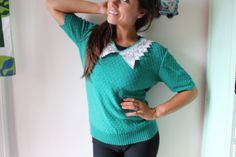 "1980s love this such a cute sweater best for small to medium womens amazing green coloring love good vintage condition cotton blend 23\"pit to pit laying flat 26\"long Thank YOU and please feel free to ask me any ?s:) Have a lovely day!! xoxo www.etsy.com/shop/retroandme" Vintage Green Knit Sweater, Green Crew Neck Cute Sweater, Green Preppy Tops For Fall, Preppy Green Tops For Fall, Cute Green Crew Neck Sweater, Cute Green Cotton Sweater, Retro Green Cotton Sweater, Vintage Green Knit Tops, 1970s Clothing