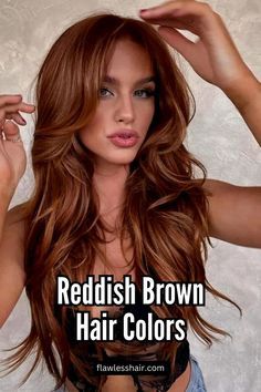 Russet Color Hair, Dark Balayage Copper, Auburn Hair Styles For Women, Hair Color Between Blonde And Brown, Haircut For Fall 2024, Thick Red Hair Styles, Copper Hair With Brown Shadow Root, Dark Auburn Hair With Blonde Money Piece, Cooper Lowlights On Brown Hair