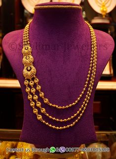 Sitahar Necklace Gold, Gold Rani Haar Indian, Unique Gold Jewelry Designs, Gold Jewels Design, Rani Haar, Gold Jewellry