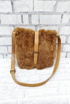 "rabbit fur  bag saddle bag shoulder bag womens bag crossbody handbag crossbody bag  Everyday bag Boho Bag womens Handbag Please refer to photos for details of condition. The bag is in nice vintage condition. The lining is clean and unmarked. Please refer to photos for details of condition.  Size 11\" (27 cm) * 10\" (25 cm) Made of  Leather We appreciate your patience. Thank you so much for looking at my works! Please do not hesitate to contact with me for any questions. See you." Daily Use Faux Fur Shoulder Bag, Faux Fur Shoulder Bag For Everyday Use, Rectangular Faux Fur Shoulder Bag With Fur Lining, Rectangular Faux Fur Shoulder Bag, Faux Fur Shoulder Bag For Daily Use, Brown Winter Crossbody Shoulder Bag, Brown Shoulder Bag With Faux Fur Lining For Winter, Brown Winter Shoulder Bag With Faux Fur Lining, Brown Crossbody Shoulder Bag For Winter