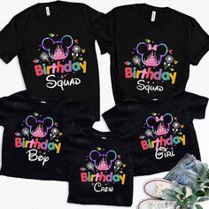 Disney Birthday Squad Shirts