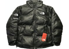 Buy and sell authentic Supreme streetwear on StockX including the Supreme The North Face Leather Nuptse Jacket Black and thousands of other streetwear clothing and accessories. North Face Supreme, Chav Outfits, Doudoune The North Face, Nort Face, Black Outfit Men, North Face 700, Nuptse Jacket, North Face Nuptse, Nike Fashion Shoes