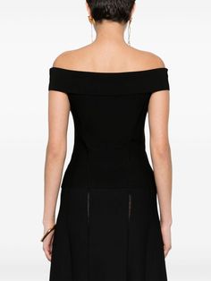 Find ZIMMERMANN Matchmaker Off-shoulder Top on Editorialist. black stretch-design ribbed knit panelled design off-shoulder strapless straight hem Fitted Black Cold Shoulder Top, Off Shoulder Tops, Black Stretch, Fashion Lover, Fashion Boutique, Shoulder Top, Ribbed Knit, Off Shoulder, China