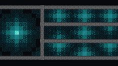 an image of some sort of blue and green pattern on a black background, with squares in the middle