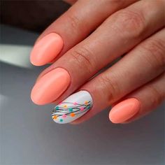 Summer 2024 Coral Nails: Bright Designs, From Neon Pink to Turquoise Gel Summer Nails Short, Short Summer Nails 2023, Nails Short Summer, Summer Nails 2023 Gel, Trendy Summer Nails 2023, Gel Summer Nails, Summer Nails Short, Summer Nails 2023