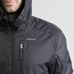 We developed your jacket for wintry conditions: cold, rain and snow. Insulation is provided by 200 g/sqm thick wadding on the body and 150 g/sqm on the arms (synthetic component that insulates thanks to the air trapped in its fibres).We’ve added an inner flap underneath the zip to stop cold air from entering. The toggle tightening at the jacket hem is the finishing touch to ensure your jacket is comfortable down to -10°. | Quechua Men's Hiking Waterproof Winter Jacket - Sh500 14°F in Black, Size Functional Winter Windbreaker With Moisture-wicking, Winter Functional Moisture-wicking Windbreaker, Functional Moisture-wicking Windbreaker For Winter, Functional Black Parka For Outdoor Work, Durable Winter Outerwear For Rainy Weather, Durable Outerwear For Rainy Winter Weather, Functional Black Waterproof Parka, Weatherproof Black Parka For Outdoor Work, Waterproof Black Parka For Outdoor Work