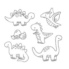 dinosaur coloring pages for kids to print out and color with their own name on the page