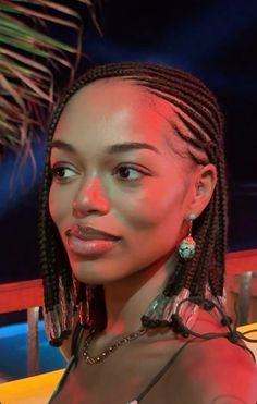 Cornrows With Hair Out, Braids With Beads Aesthetic, Protective Styles With Natural Hair, Fulani Braids Simple, Big Forehead Black Women, Alicia Keys Braids With Beads, Beads With Braids, Beads Natural Hairstyles, Two Toned Braids