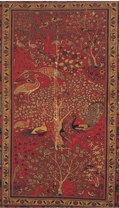 Mughal Aesthetic Wallpaper, Mughal Aesthetic Art, Mughal Aesthetic, Qajar Painting, San Francisco Landscape, Pretty Rugs, Fine Arts Museum, Visual Map, Indian Carpet