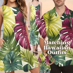 Tropical Palm Monstera Leaf  Hawaiian Shirts and Dresses. Where Classic and Classy Meet. No matter your match, you can match! A casual and stylish expression of Summer Vibes and Vacation Mood. Lovers, Friends, Father and Son, Mother and Daughter, Father and Daughter, Mother and Son, Adult twins, Destination Island Cruise Wedding. Each item sold separately.  ORDERING: When ordering, please choose your option(s) and add each item to the cart individually. Once you've completed placing all of your Aloha Dress, Wedding Shirt, Cruise Wedding, Vacation Mood, Father And Daughter, Mother And Son, Daughter Mother, Wedding Shirts, Luau Party