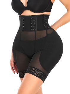 Womens waist and hip shapewear offers the thigh compression and tummy control, it can make it slimmer.Our waist shaper for women helps postpartum mothers, menopausal obese women, office ladies to tighten buttocks, release&lift hips to make the butt look better&bigger&sexier, let' s show off your curves on all occasions with more confidence. Color: Black Size: S-5X Composition: 90% Polyester, 10% Spandex Open crotch: Convenient for ladies, not afraid of uncomfortable wearing. Three-breasted: With Tighten Buttocks, Supportive Soft Touch High-waist Shapewear, Supportive High Waist Micro-elastic Shapewear, Compression Shapewear With Built-in Padding, Black Stretch Shapewear With Built-in Padding, Black High-stretch Underbust Shapewear, Waist Shapers, Hip Pads, Women Office