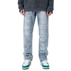 Features: -80% Cotton, 20% Elastane -Premium Denim Fabric -Mid-rise Waist -Pre-made Holes -Regular Fit -Unisex Style Dark Wash Jeans With Zipper For Streetwear, Casual Jeans With Zipper For Streetwear, Urban Denim Blue Jeans, Casual Jeans With Zipper Closure For Streetwear, Urban Jeans With Relaxed Fit And Zip Fly, Blue Jeans With Zipper Closure For Streetwear, Urban Straight Leg Jeans With Zipper Closure, Urban Blue Jeans With Zipper Closure, Blue Straight Leg Jeans With Zip Fly