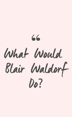 the words what would blar wallace do? written in black ink on a pink background