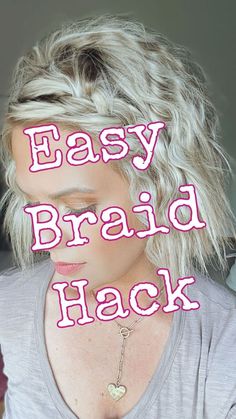 Braid Front Of Hair, Medium Hair Braids, Blonde Haircuts, Crimped Hair, Quick Braided Hairstyles, Hair Pulling, Mom Hairstyles