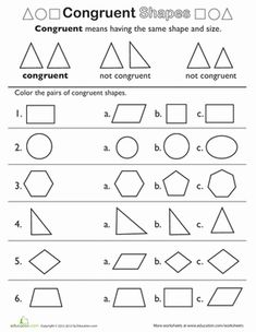 the worksheet for shapes and their correspondings to help students learn how to use them