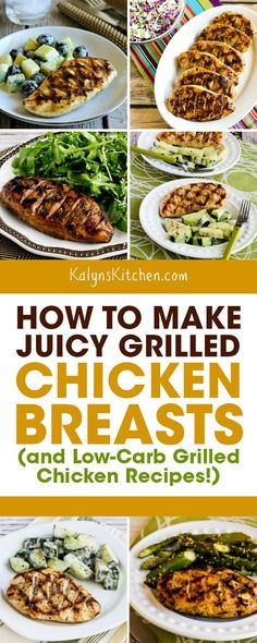 If you'd like to know How to Make Juicy Grilled Chicken Breasts, this post has all my tricks and tips for perfect grilled chicken! And grilled chicken is great for a low-carb or Keto meal so I'm including links for some of my favorite grilled chicken recipes in this post. [found on KalynsKitchen.com] #KalynsKitchen #GrilledChicken #GrilledChickenBreasts #JuicyGrilledChickenBreasts #HowToGrillChicken Perfect Grilled Chicken, Juicy Grilled Chicken, Himalaya Salt, Big Green Egg Recipes, Delicious Chicken Dinners, Optavia Recipes, Grill Time, Low Carb Salad, Tailgating Recipes