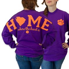 Details: Celebrate your Clemson Tigers fandom with this Logo Sweeper long sleeve tee! This spirited Jersey T-shirt features printed Clemson Tigers graphics for a spirited look. Shop for your favorite Collegiate Long Sleeve T-shirt With Relaxed Fit, Collegiate Fall Fan Gear Tops, Collegiate Fall Fan Merchandise T-shirt, Collegiate Long Sleeve T-shirt For College, Collegiate Fan Merchandise T-shirt For Fall, Long Sleeve Top With Team Name For Fall, Pre-shrunk Long Sleeve College T-shirt, Collegiate Long Sleeve Relaxed Fit T-shirt, Long Sleeve T-shirt For College Sports Season