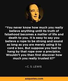 a quote from c s lewis on the meaning of life