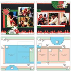 Creative Memories Project Recipes - Meggan Jacks Scrapbooking Creative Memories Christmas Cards Ideas, Creative Memories Party Time Layouts, Creative Memories Border Maker Ideas, Scrapbooking Templates