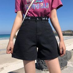 Specifications: Waist Type: High Pant Style: Regular Item Type: Shorts Material Composition: Cotton polyester Size (Inch) Waist Hips Length Recommend Hips S 25.20 36.22 16.54 32.28-34.65 M 26.77 37.80 16.93 34.65-36.22 L 28.35 40.16 17.32 36.22-37.8 XL 29.92 42.52 17.72 37.8-39.37 Package Includes: 1*Classic High Waist Denim Short *Please allow 10-21 business days for the item to arrive Black High Waist Summer Jeans, High Waist Black Summer Jeans, Black High Rise Summer Pants, High Waist Black Jeans For Summer, Black High Waist Jeans For Summer, Black Denim Short Length Pants, 90s Fashion Summer, Classic Denim Shorts, Vintage Denim Shorts