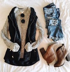 Mode Tips, Clothes And Shoes, Hipster Outfits, A Jacket, Chunky Sweater, Looks Style