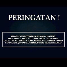 the words peringatan are written in black and white on a dark background