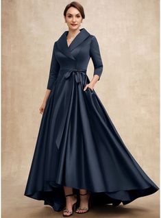 JJ's House Bow Satin V-Neck Collared Winter A-line Plus General Faux Wrap Dresses Pockets Belt/Sash No Leg Slit Back Zip High Low Elegant Simple Minimalist Dark Navy Height:5.8ft（176cm） Bust:32in（82cm）Waist:24in（61cm）Hips:35in（89cm） No Asymmetrical Blue Model Name:M. #JJ's House #Bow #Satin #VNeck #Collared #Winter #Aline #Plus #General #FauxWrapDresses #Pockets #BeltSash #NoLegSlit #BackZip #HighLow #Elegant #Simple #Minimalist #DarkNavy #No #Asymmetrical #Blue Winter Mother Of The Bride Dresses Casual, Mother Of Groom Dress Winter, Navy Plus Size Mother Of The Bride Dress, Dress For Big Size Woman Formal, Winter Mother Of The Bride Dresses Classy, Fall Mother Of The Bride Dresses Long, Winter Wedding Mother Of The Groom Dress, Navy Mother Of The Bride Dress, Mother Of The Groom Dresses Winter