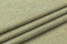 This fabric has a medium weight and a coarse hand. Tweed Coat, Green Coat, Medium Weight, Herringbone, Wool, Green, Fabric