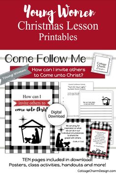 a christmas lesson for children to learn how to use the printables and instructions