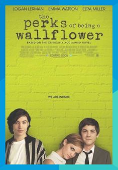 the perks of being a wallflower movie poster with two people standing next to each other