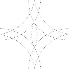 an image of a pattern that looks like it has been cut into four intersecting lines