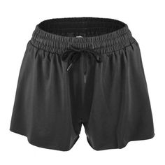 Item Function: 1. Women athletic running shorts with a wide elastic waistband that is stretchy and comfortable. 2. The pants are soft fabric for moisture absorption and ventilation takes care of your skin. 3. Flowy running shorts are perfect for athletic, gym, yoga, fitness, training, dance, tennis, biker, swim, board, cycling, and workout sports exercise activewear. 4. Your daily accessory, casual style. Durable, lightweight, and feels cool to the touch. 5. Suitable for spring and summer, a gre Solid Biker Shorts With Elastic Waistband For Gym, Solid Color Biker Shorts With Elastic Waistband For Sports, Stretch Bottoms With Drawstring For Training, Stretch Drawstring Bottoms For Training, Solid Workout Bottoms With Functional Drawstring, Solid High-waisted Athletic Shorts, Solid Color High-waisted Athletic Shorts, Summer Stretch Athletic Shorts For Jogging, Elastic Activewear With Built-in Shorts For Sports