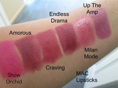 Mac Swatches, Mac Lipsticks, Gloss Eyeshadow, Makeup Glitter, Mac Lips, Beauty Corner