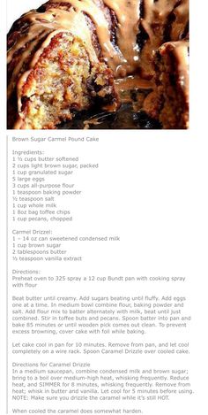 the recipe for cinnamon roll cake is shown