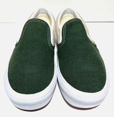 Vans Slip On Corduroy Mens Size 7.5 Olive Green Tan Skateboarding Casual Sneakers Vans Slip On, Casual Sneakers, Olive Green, Skateboard, Athletic Shoes, Men's Shoes, Slip On, Shoe Accessories, Mens Accessories