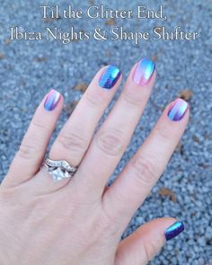 Miss Polaris Color Street, Duochrome Nails, Jazzy Nails, Nail Combos, Glitter Tip Nails, Multicolored Nails