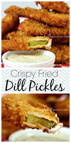 crispy fried dill pickles with ranch dressing