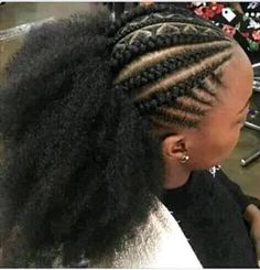 Cornrow Afro Ponytail Hairstyles, Ghanian Lines, Natural Hair Styles For Black, Ethiopian Hair, Latest Hair Braids, Short Box Braids Hairstyles, Braided Cornrow Hairstyles