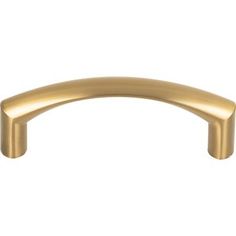 a brass cabinet handle on a white background