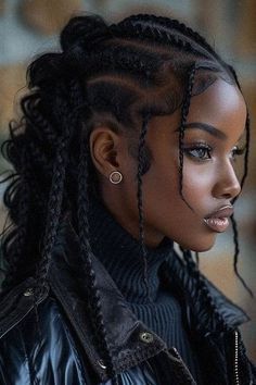 Crown Braids For Black Women, Black Woman Hairstyle Natural, Greek Braid, Unique Black Hairstyles, Fun Hairstyles, Protective Hair, Diy Braids, Dark Light, American Woman